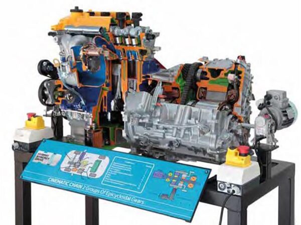 Cutaway Model For Toyota Hybrid Engine 1nze-Fxe Hybrid Synergy Drive - Gasoline And Electric